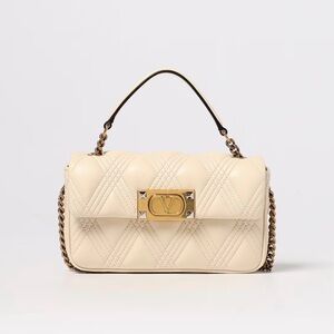 BRAND NEW Valentino Garavani butter Quilted Shoulder Bag with Gold Accents